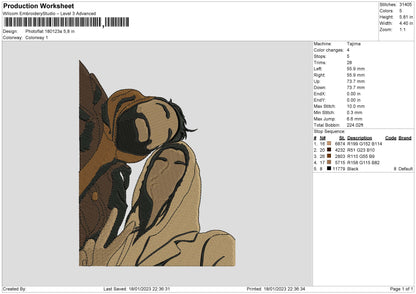 Photoflat 1801 Embroidery File 6 sizes