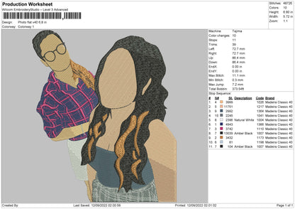 Photoflat V40 Embroidery File 5 sizes