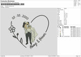 Photoflat Wedding Embroidery File 6 sizes