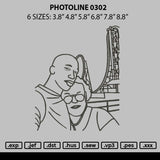 Photoline 0302 Embroidery File 6 sizes