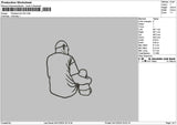Photoline 0412a Embroidery File 6 sizes