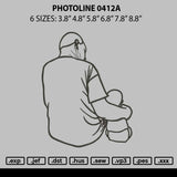 Photoline 0412a Embroidery File 6 sizes