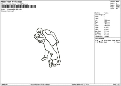 Photoline 0601a Embroidery File 6 sizes