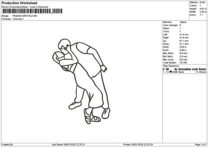 Photoline 0601a Embroidery File 6 sizes