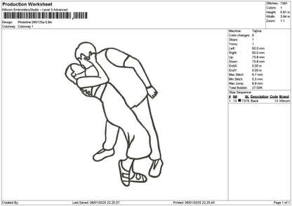 Photoline 0601a Embroidery File 6 sizes