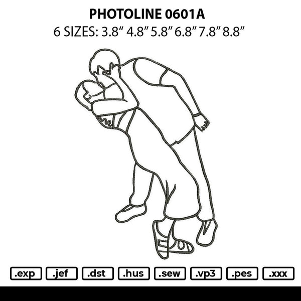 Photoline 0601a Embroidery File 6 sizes