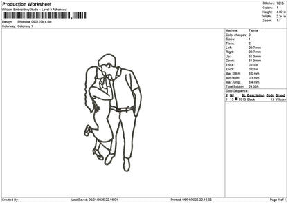 Photoline 0601b Embroidery File 6 sizes