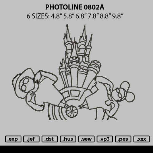 Photoline 0802 Embroidery File 6 sizes