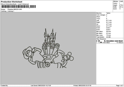 Photoline 0802 Embroidery File 6 sizes