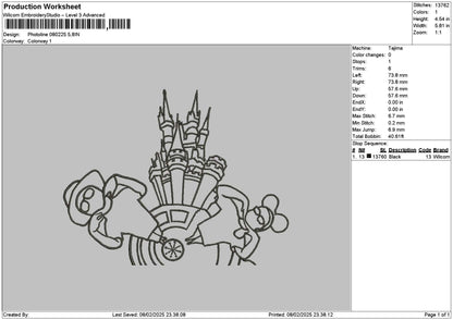 Photoline 0802 Embroidery File 6 sizes