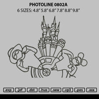 Photoline 0802 Embroidery File 6 sizes