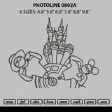 Photoline 0802 Embroidery File 6 sizes