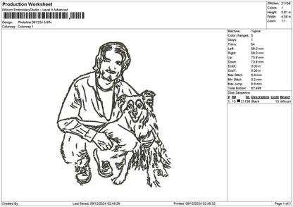 Photoline 0812e Embroidery File 6 sizes