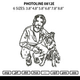 Photoline 0812e Embroidery File 6 sizes