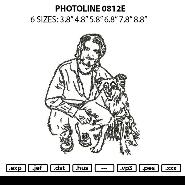 Photoline 0812e Embroidery File 6 sizes