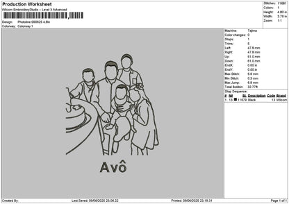 Photoline 0906 Embroidery File 6 sizes