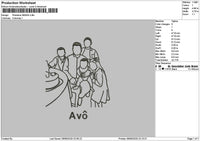 Photoline 0906 Embroidery File 6 sizes