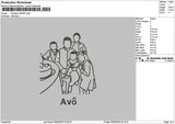 Photoline 0906 Embroidery File 6 sizes