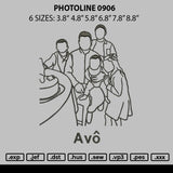 Photoline 0906 Embroidery File 6 sizes