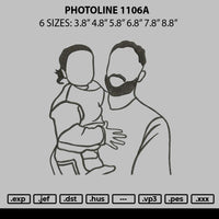 Photoline 1106a Embroidery File 6 sizes