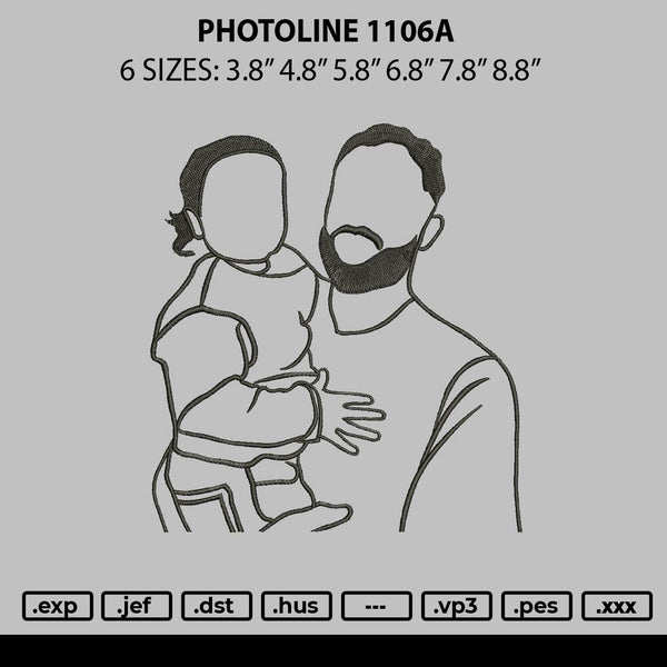 Photoline 1106a Embroidery File 6 sizes