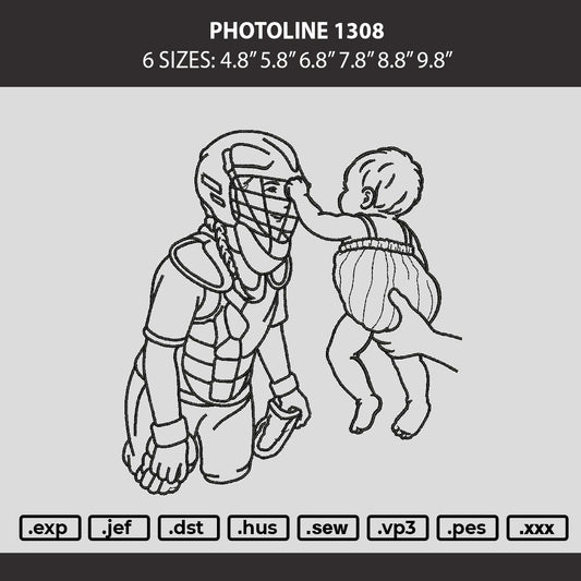 Photoline 1308 Embroidery Machine Design File 6 sizes