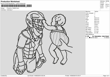 Photoline 1308 Embroidery Machine Design File 6 sizes