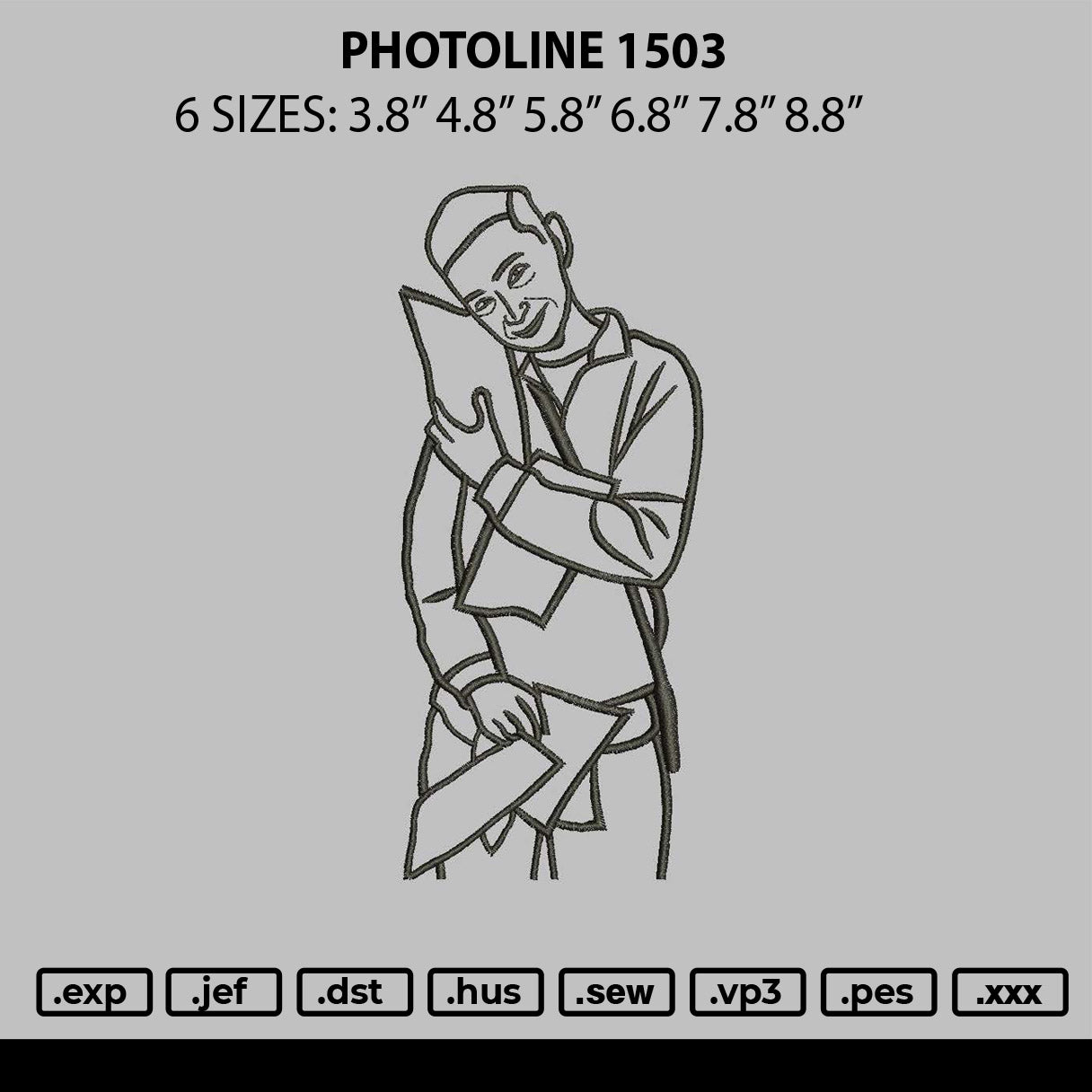 Photoline 1503 Embroidery File 6 sizes