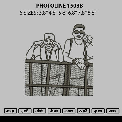Photoline 1503b Embroidery File 6 sizes
