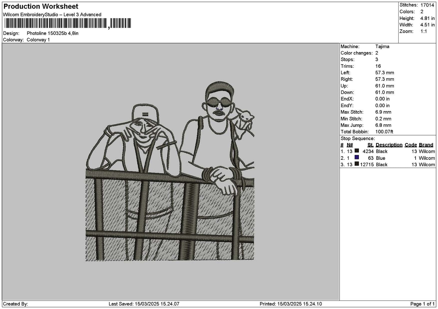Photoline 1503b Embroidery File 6 sizes