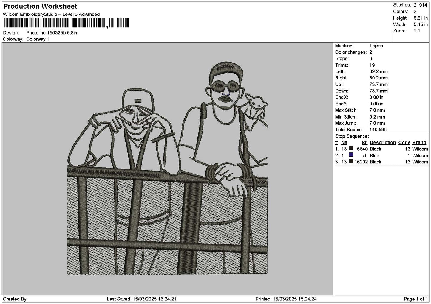 Photoline 1503b Embroidery File 6 sizes