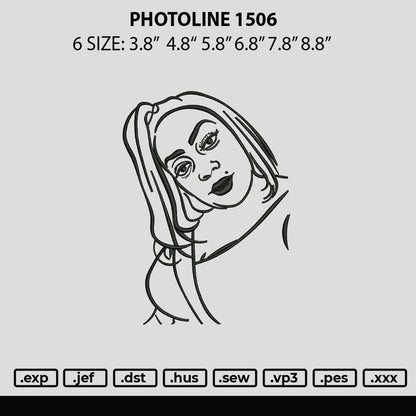 Photoline 1506 Embroidery File 6 sizes