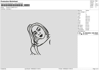 Photoline 1506 Embroidery File 6 sizes