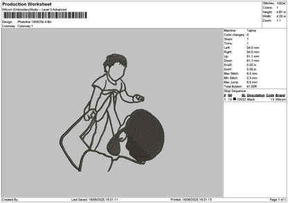 Photoline 1606b Embroidery File 6 sizes