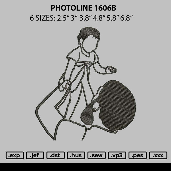 Photoline 1606b Embroidery File 6 sizes