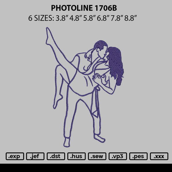 Photoline 1706b Embroidery File 6 sizes