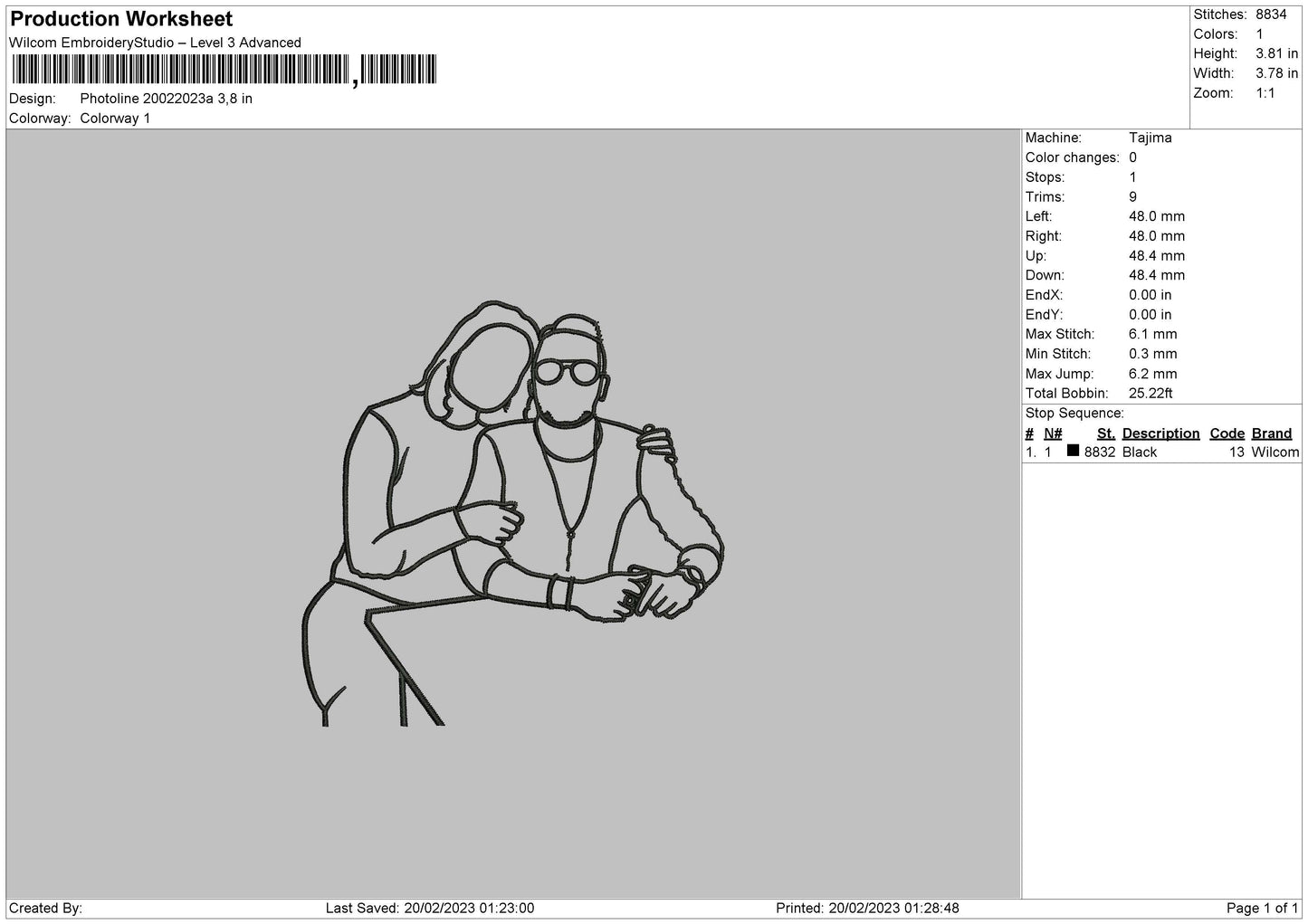 Photoline 2002a Embroidery File 6 sizes