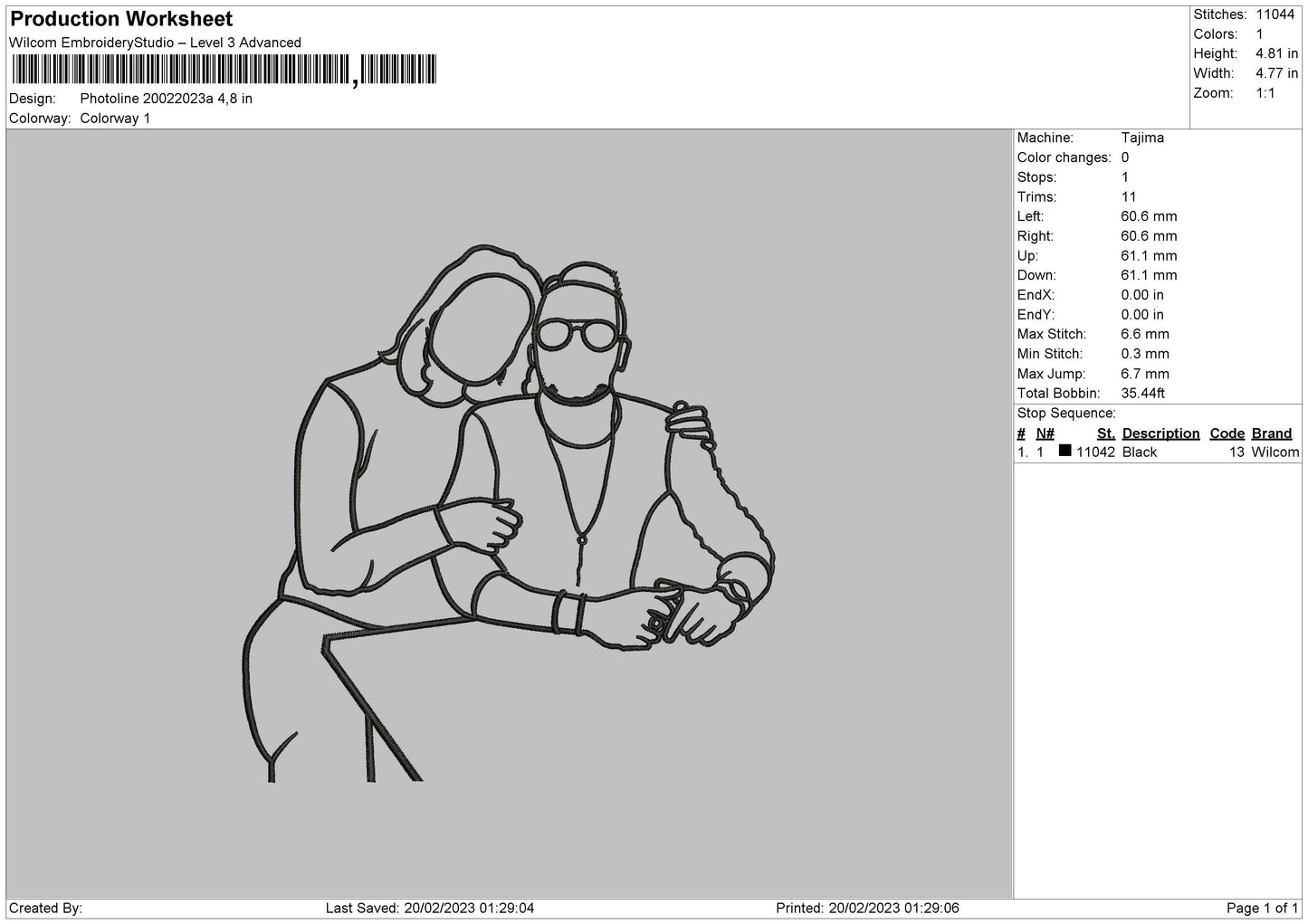 Photoline 2002a Embroidery File 6 sizes