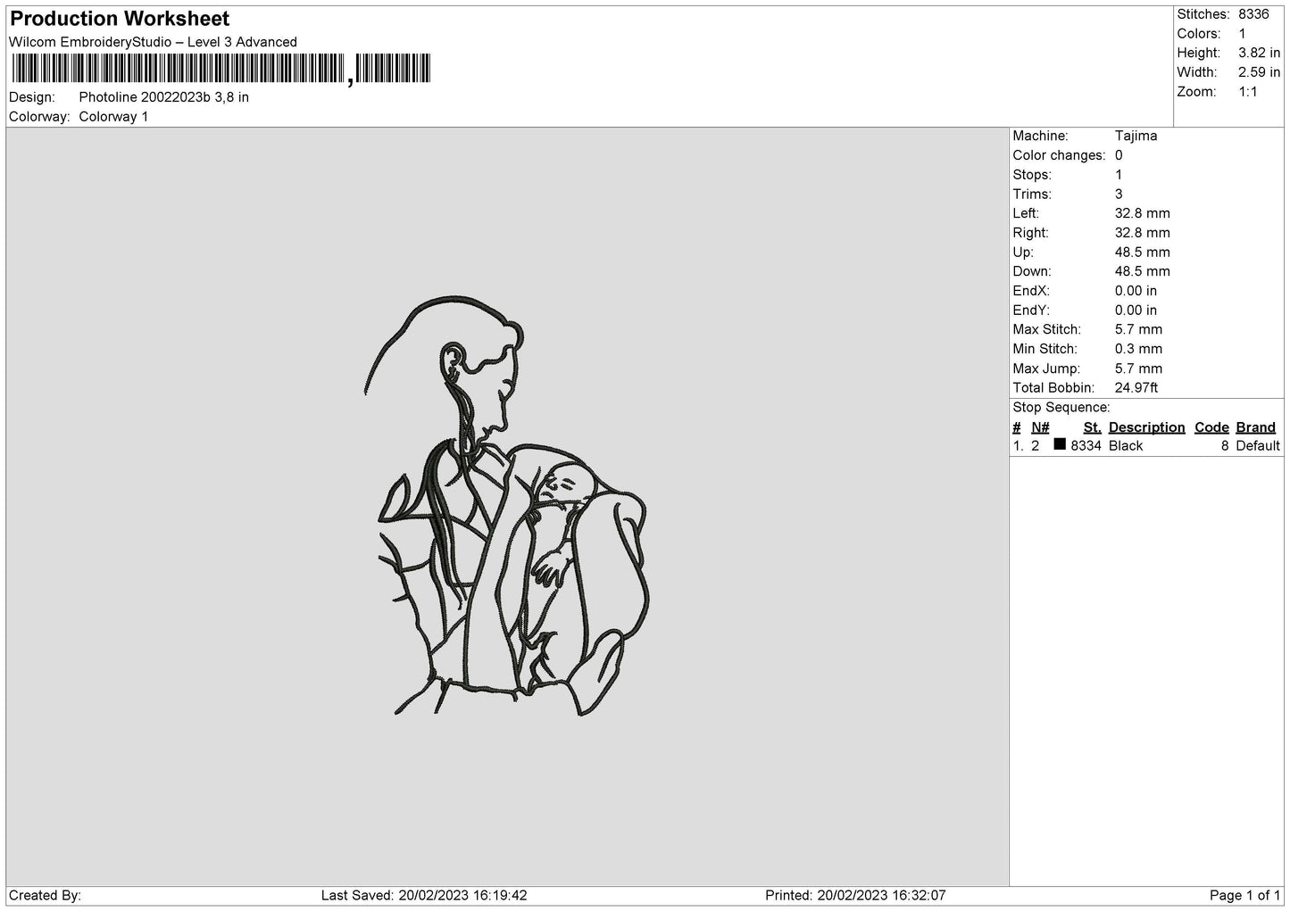 Photoline 2002b Embroidery File 6 sizes