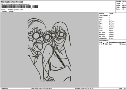 Photoline 2101a Embroidery File 6 sizes