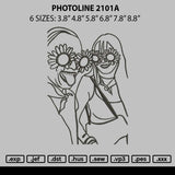 Photoline 2101a Embroidery File 6 sizes