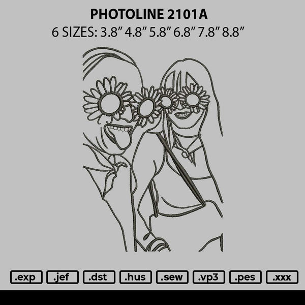 Photoline 2101a Embroidery File 6 sizes