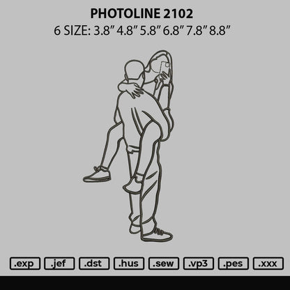 Photoline 2102 Embroidery File 6 sizes