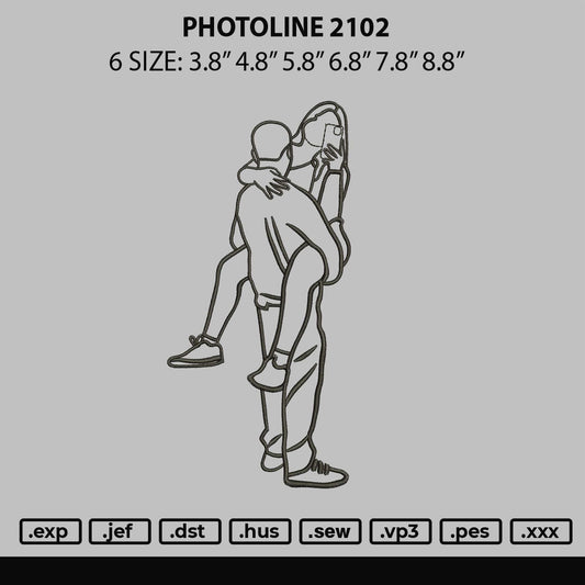 Photoline 2102 Embroidery File 6 sizes