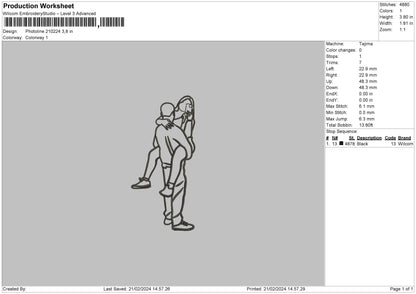 Photoline 2102 Embroidery File 6 sizes
