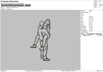 Photoline 2102 Embroidery File 6 sizes