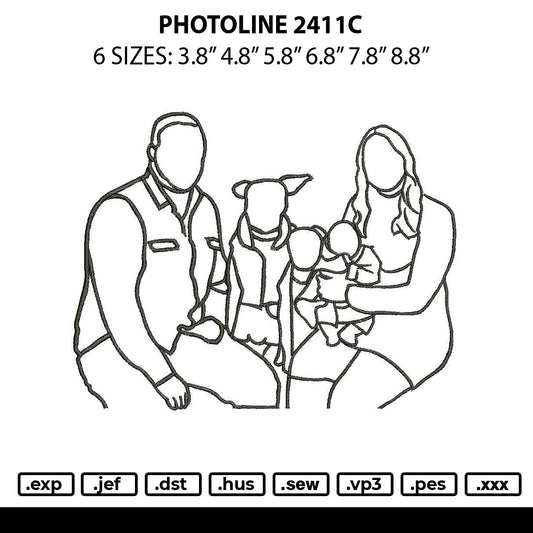 Photoline 2411c Embroidery File 6 sizes