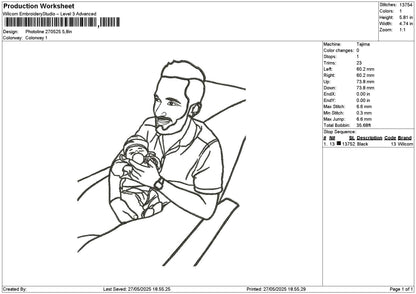 Photoline 2705a Embroidery File 6 sizes