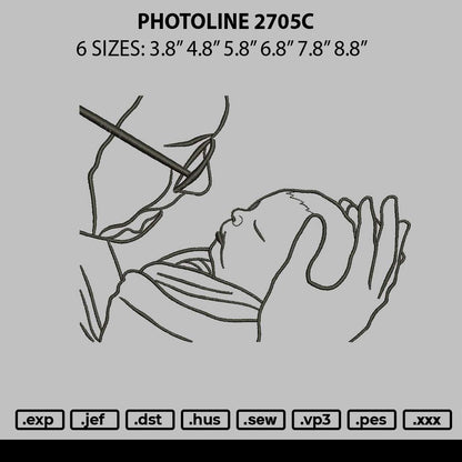 Photoline 2705c Embroidery File 6 sizes