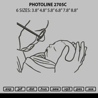 Photoline 2705c Embroidery File 6 sizes
